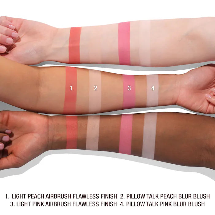 Charlotte Tilbury Pillow Talk Beauty Soulmates Airbrush Flawless Finish Brightening and Blush Powder Palette