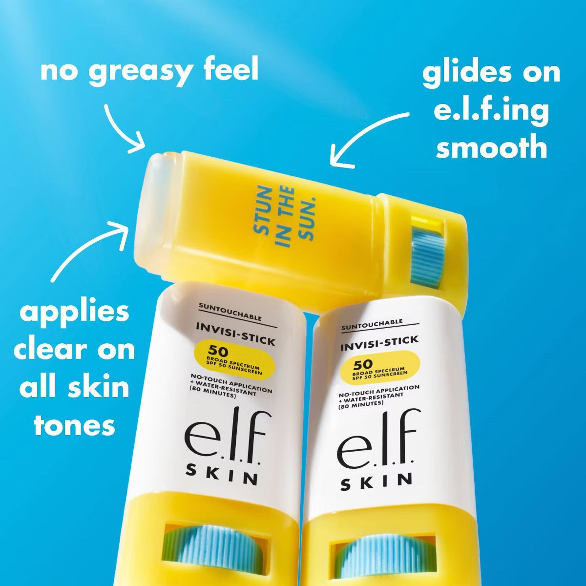 Elf Suntouchable Invisi-Stick Sunscreens - SPF 50