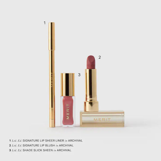 Merit The Archival Lip Essentials Gift Set