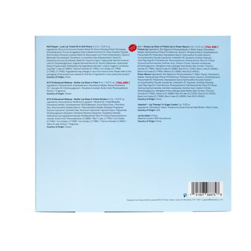 Festive Lipcare Lip Discovery Set - 6pc