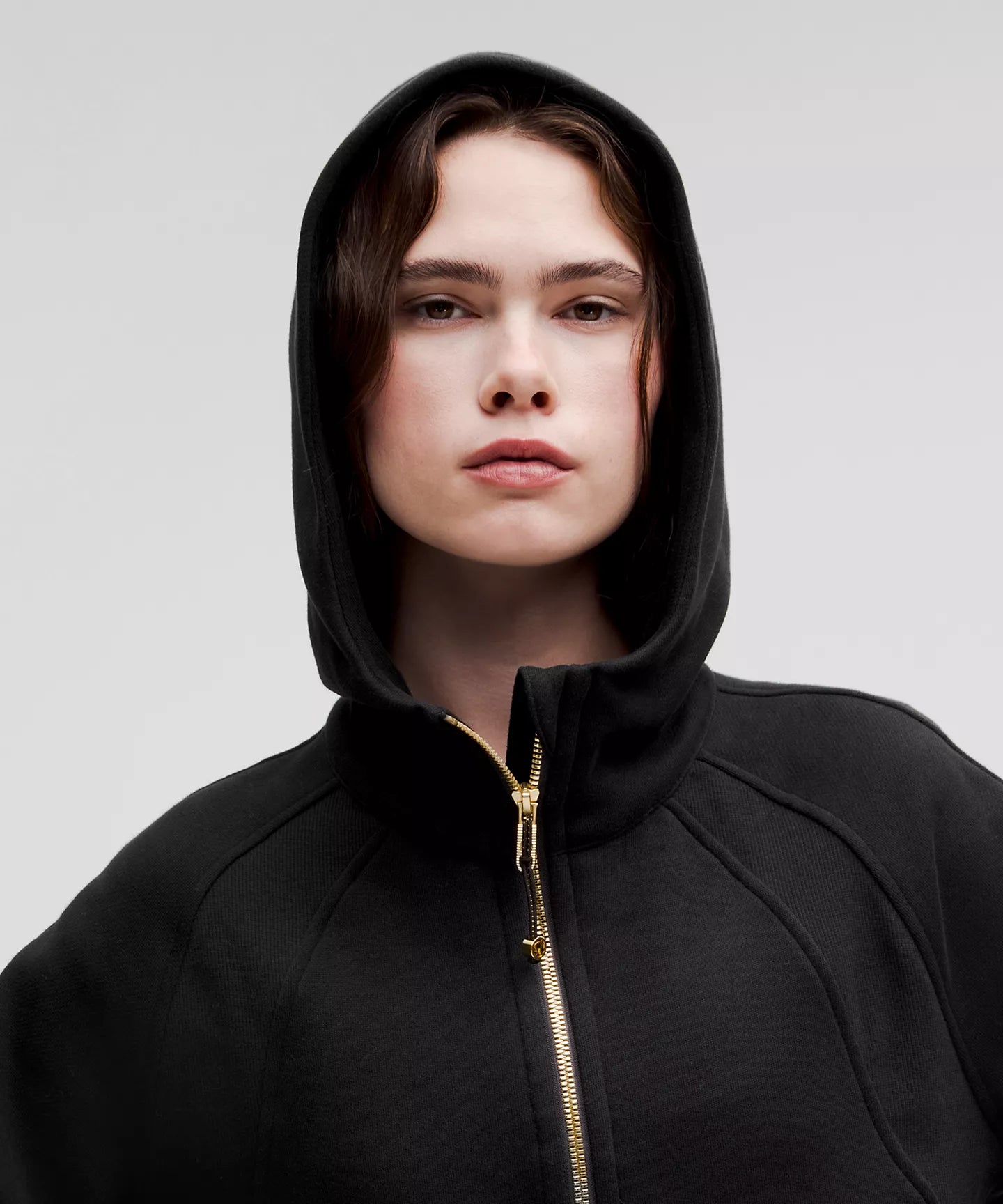 Lululemon Scuba Oversized Half-Zip Hoodie Black/Gold