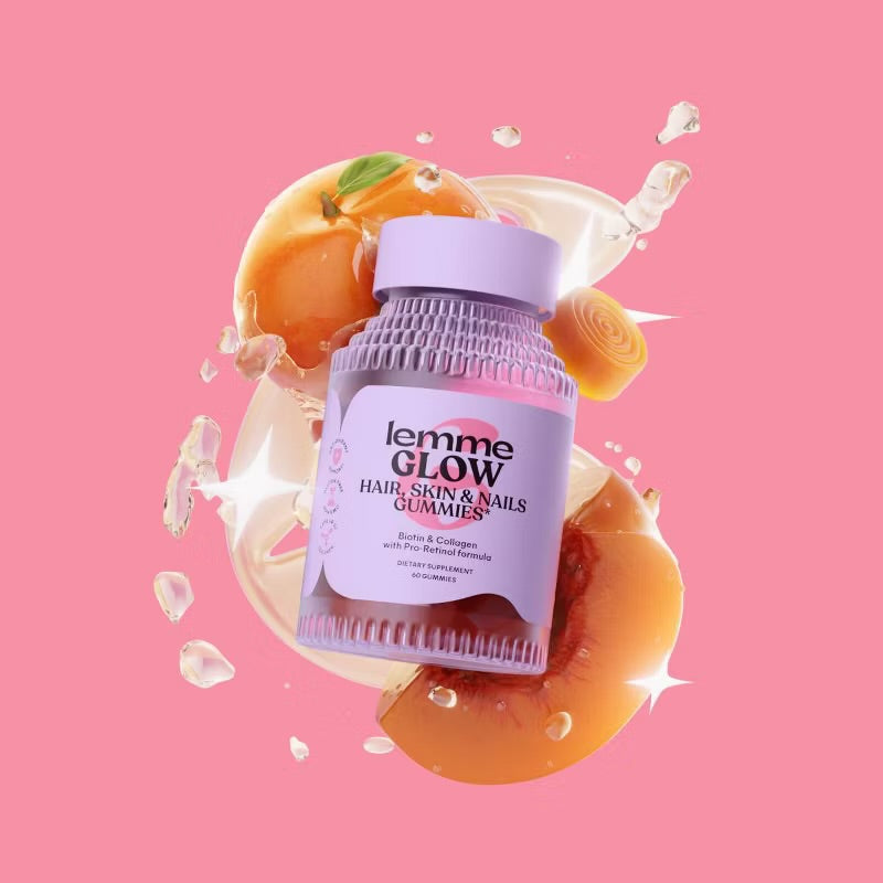 Lemme Glow Collagen Hair Skin & Nails Gummies