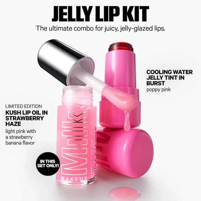 Milk The Jelly Lip Kit: Lip + Cheek Stain & Lip Oil Duo