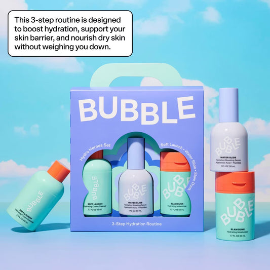 Bubble Skincare Hydro Heroes 3-Step Hydration Routine Kit