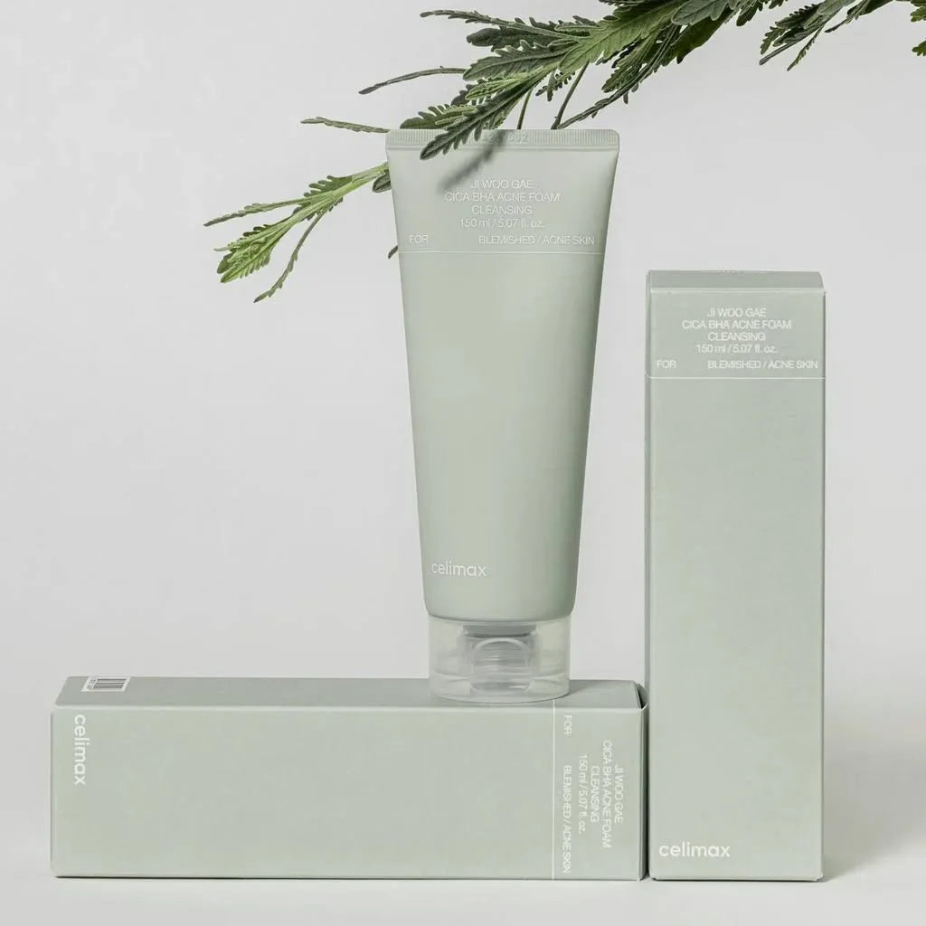 CELIMAX Ji Woo Gae Cica BHA Acne Foam Cleansing