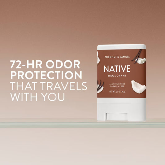 Native Aluminum Free Travel Size Deodorant - Coconut & Vanilla
