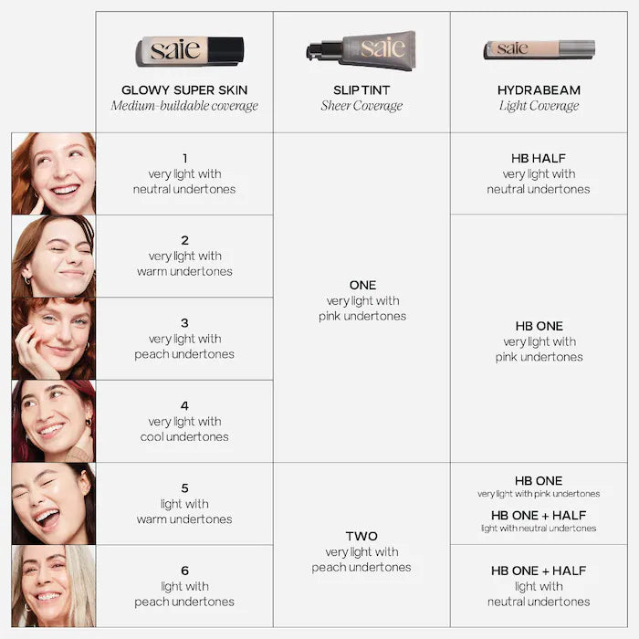 Saie Glowy Super Skin Tint Foundation with Hyaluronic Acid