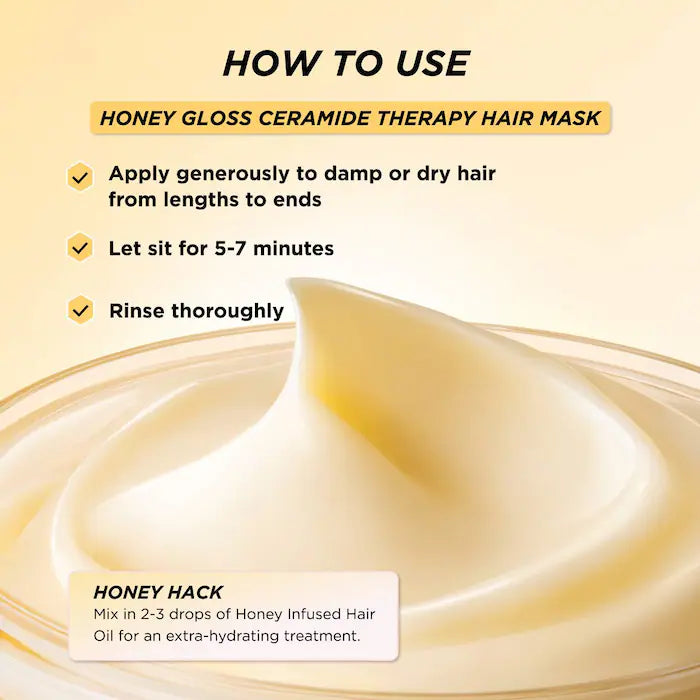 Gisou Honey Gloss Ceramide Therapy Hydrating Hair Mask