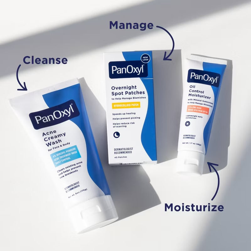 PanOxyl 4% Creamy Facial Treatment Wash - Unscented - 6oz