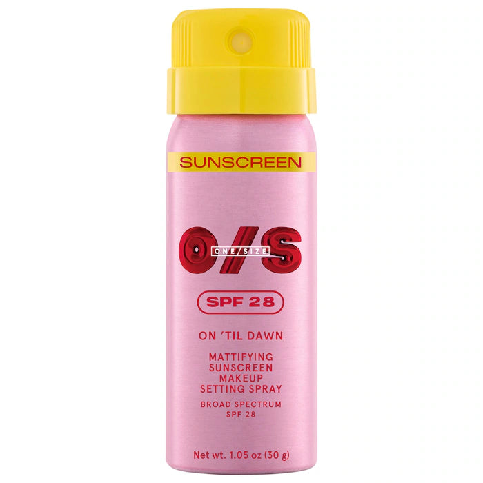 One Size On 'Til Dawn Mattifying Sunscreen Makeup Setting Spray SPF 28