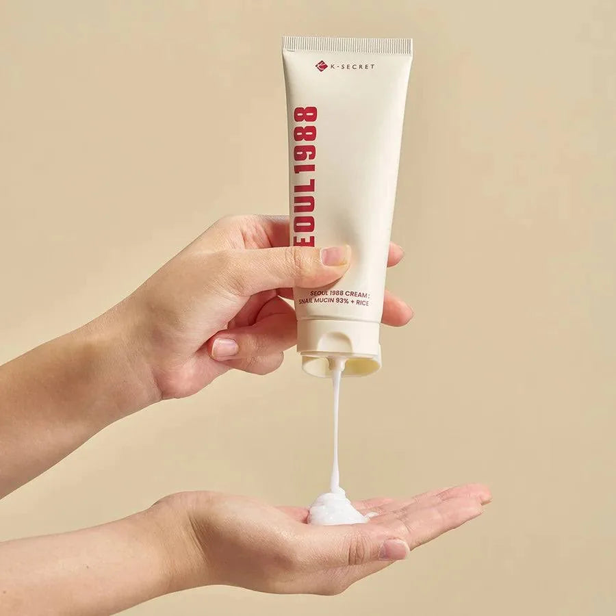 K-Secret - Seoul 1988 Cream: Snail Mucin 93% + Rice