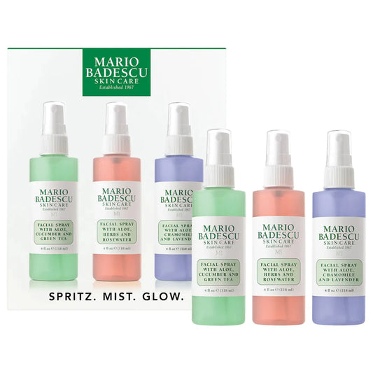 Mario Badescu Spritz, Mist and Glow Facial Spray Kit