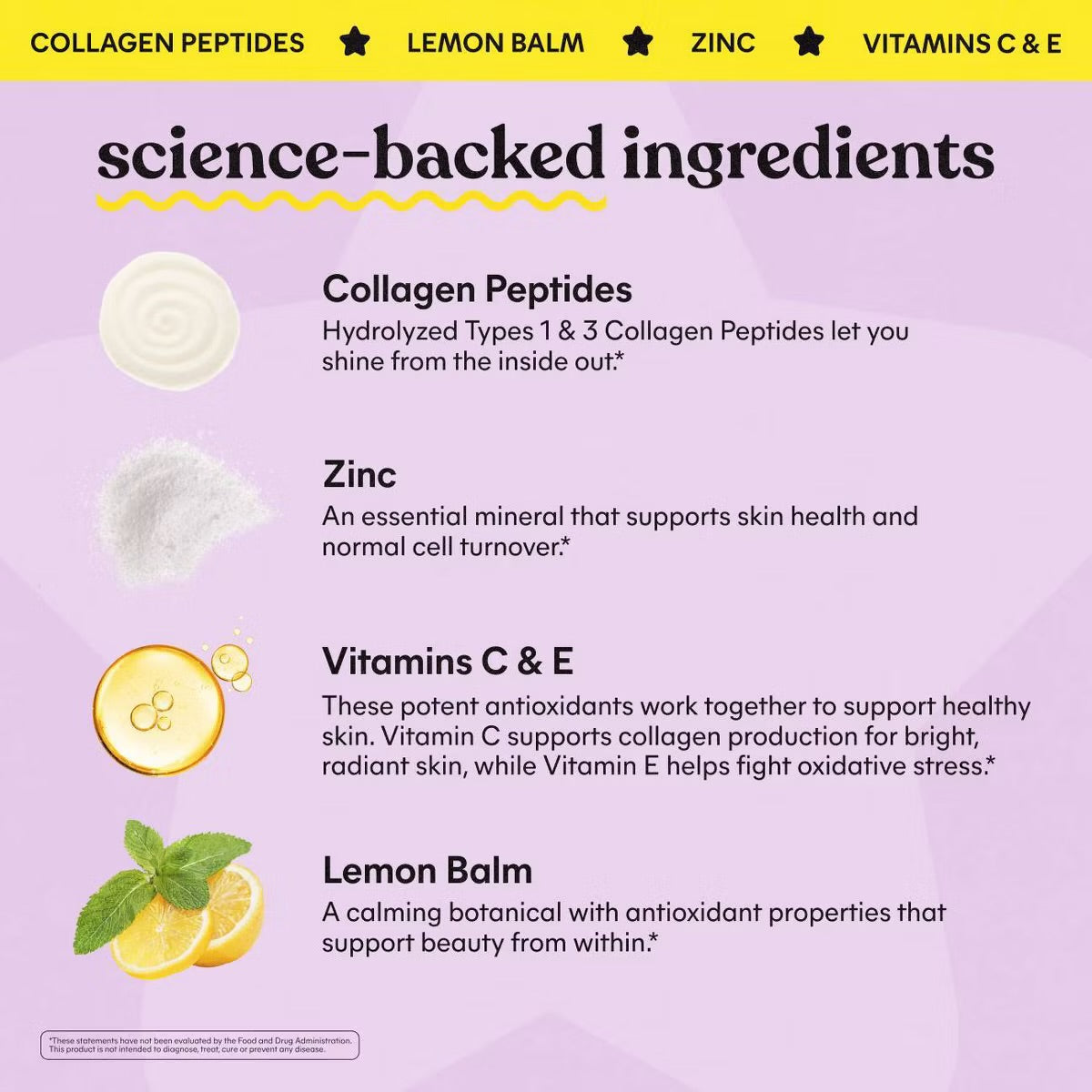 Lemme Starface Healthy Skin Gummies - Lemon Flavored