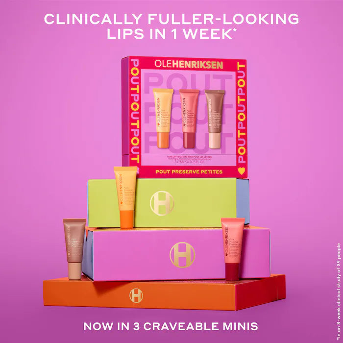 Olehenriksen Pout Preserve Petites Mini Lip Trio with Peptides
