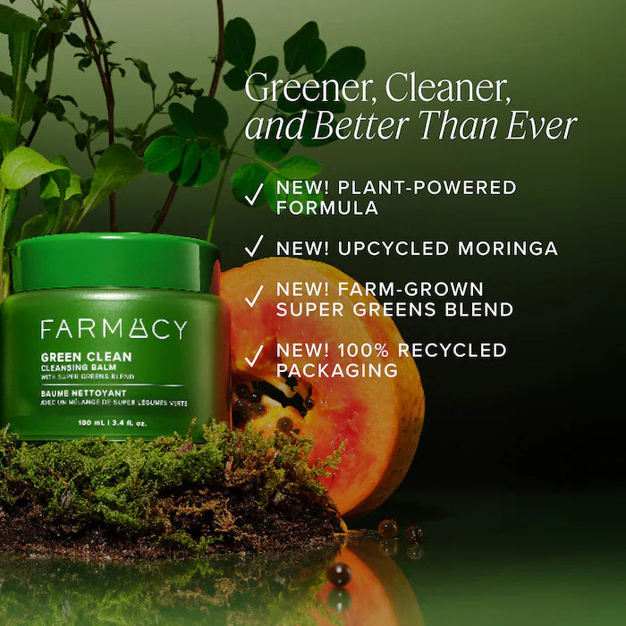 Farmacy Green Clean Makeup Removing Cleansing Balm 30ml