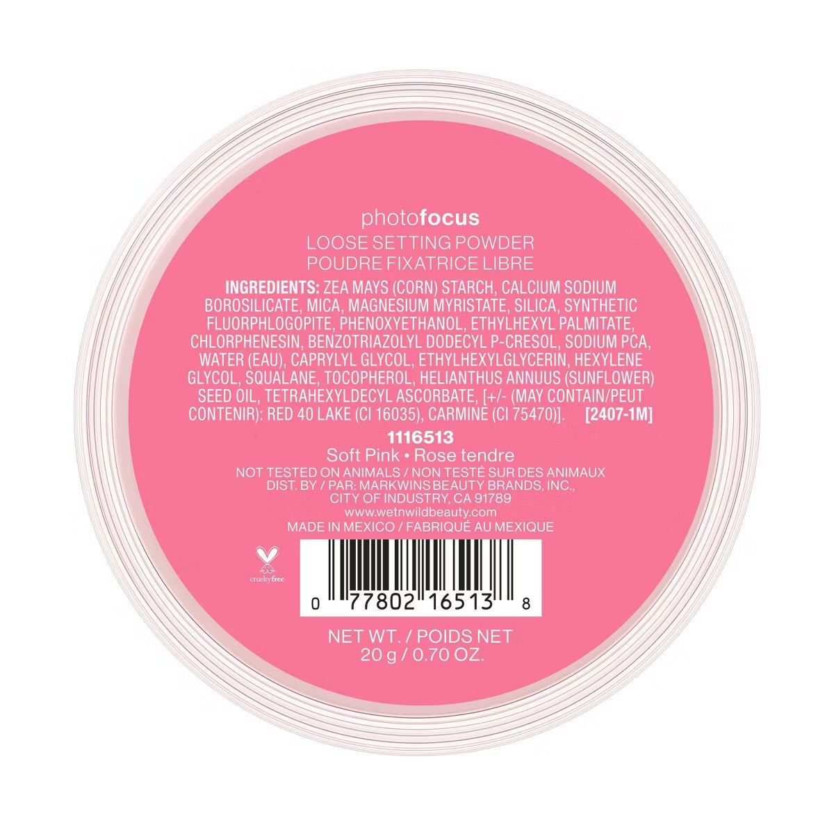 Wet n Wild Photo Focus Loose Setting Powder - Soft Pink