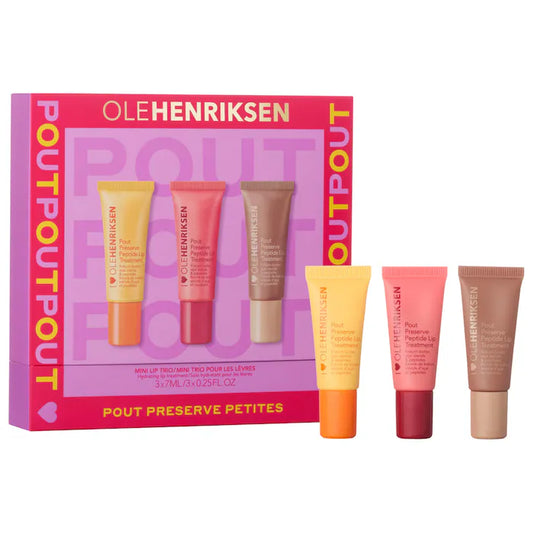 Olehenriksen Pout Preserve Petites Mini Lip Trio with Peptides
