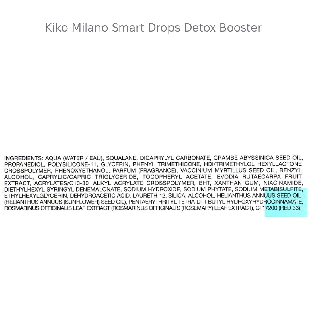 Kiko Milano Smart Drops Detox