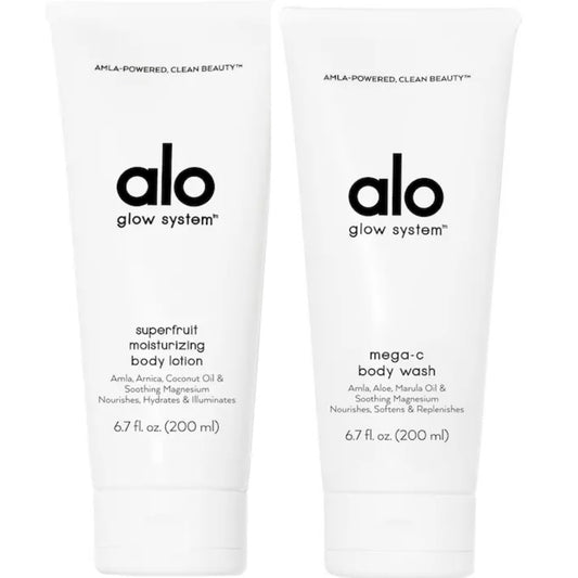 Alo Best Sellers Body Dúo Mega C Body Wash and Superfruit Moinsturizing Body Lotion