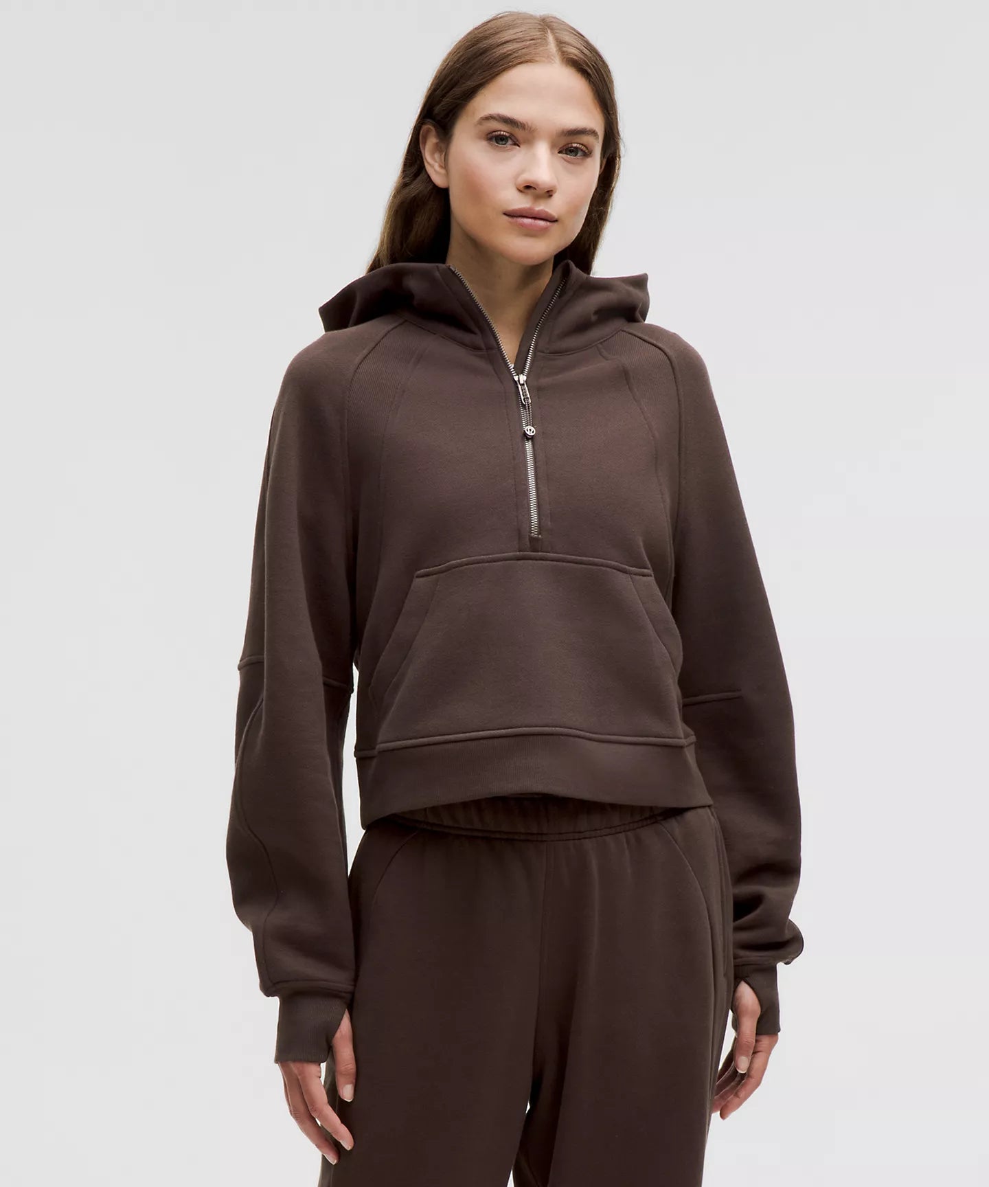 Lululemon Scuba Oversized Half-Zip Hoodie Espresso