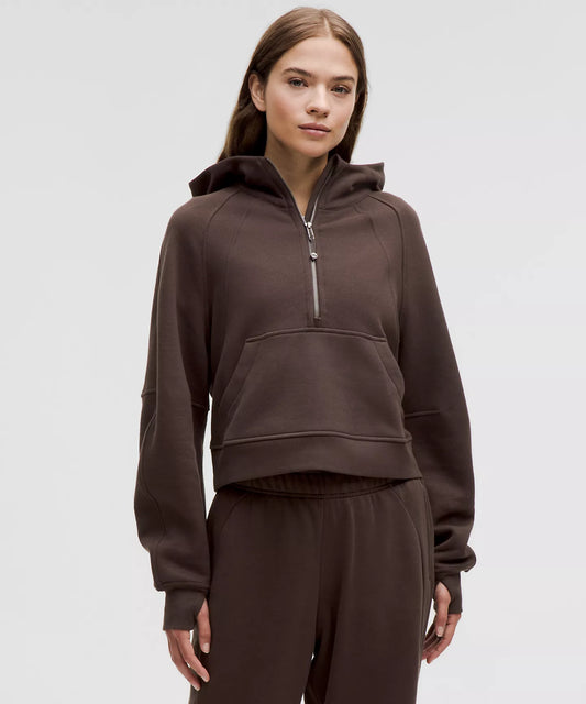 Lululemon Scuba Oversized Half-Zip Hoodie Espresso