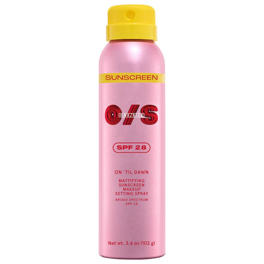 One Size On 'Til Dawn Mattifying Sunscreen Makeup Setting Spray SPF 28