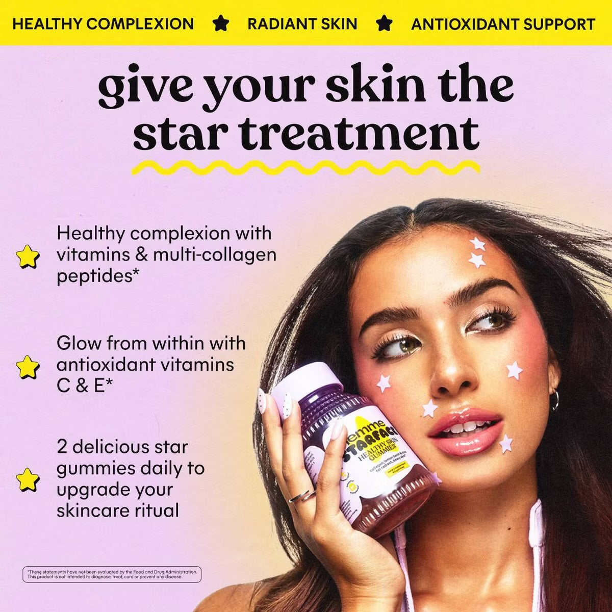 Lemme Starface Healthy Skin Gummies - Lemon Flavored