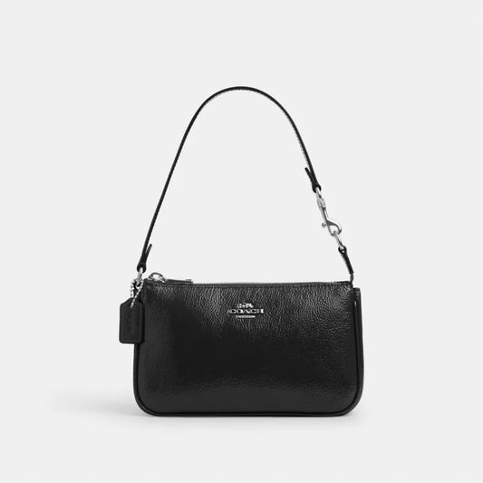 Coach Nolita 19 Silver Black Bag