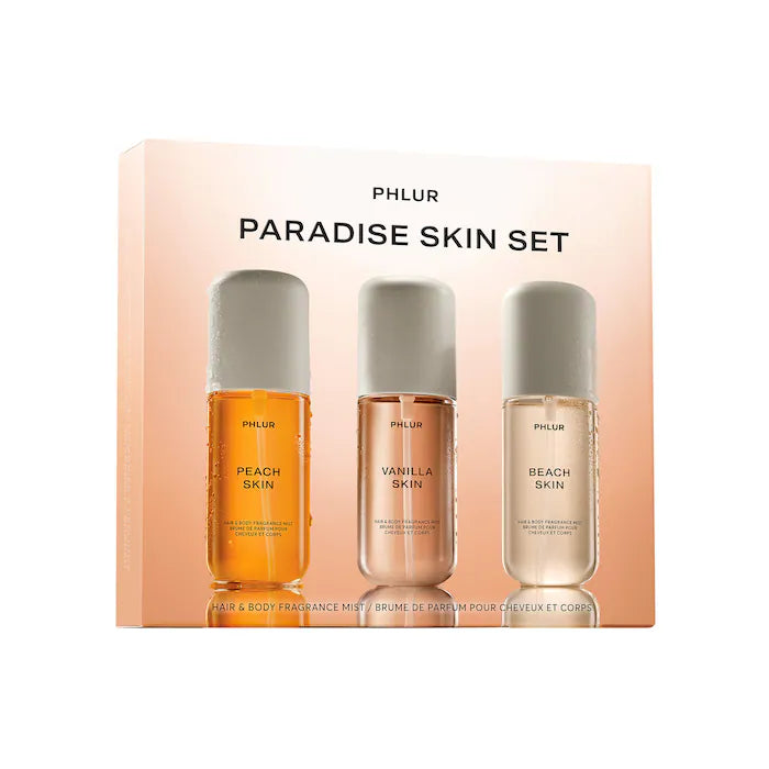 Phlur Paradise Skin Hair and Body Fragrance Mist Set