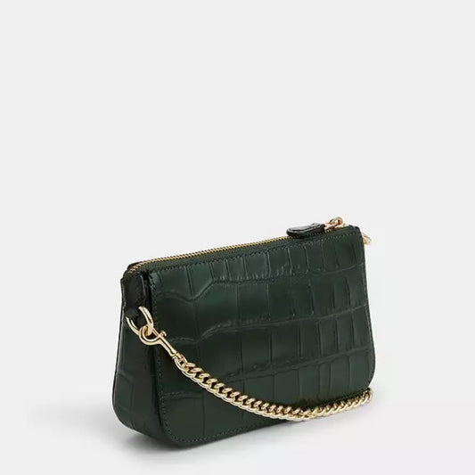 Coach Nolita 19 Green Crocodile Leather Bag