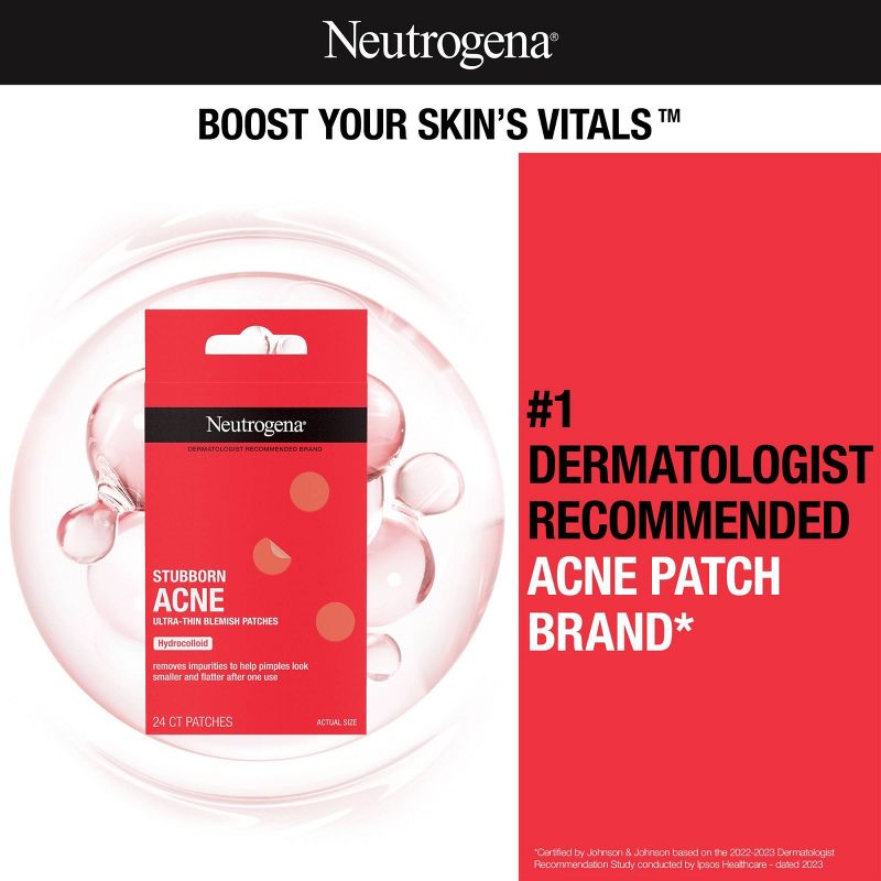 Neutrogena Stubborn Acne Patches - Ultra-Thin Hydrocolloid Spot Stickers